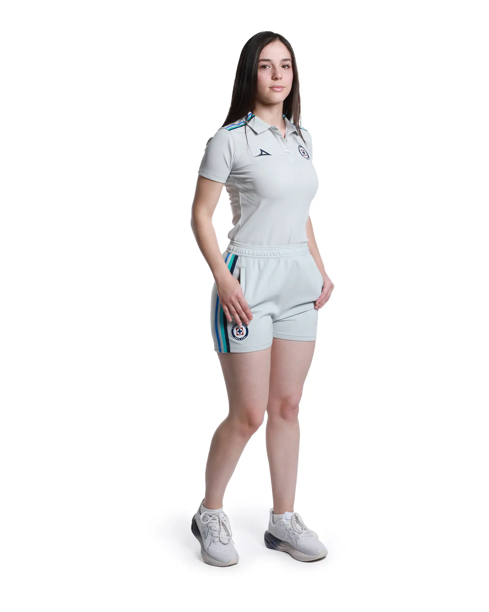 1ER SHORT DE VIAJE FEM 1ER EQUIPO GRIS