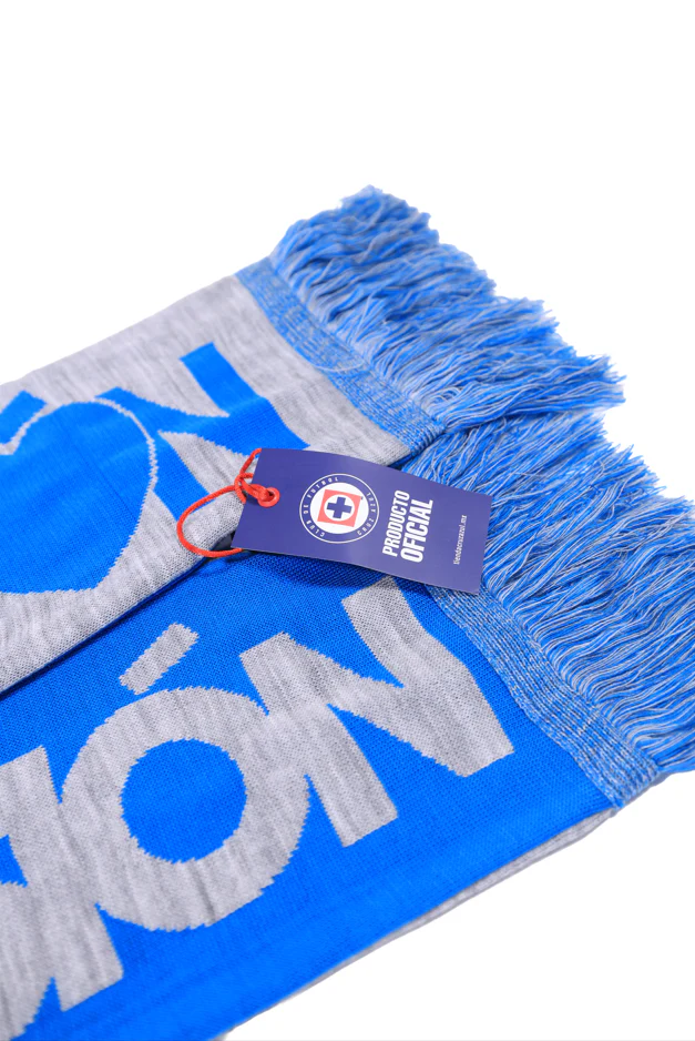 BUFANDA BICOLOR CRUZ AZUL GRIS/ A. REY - Image 3
