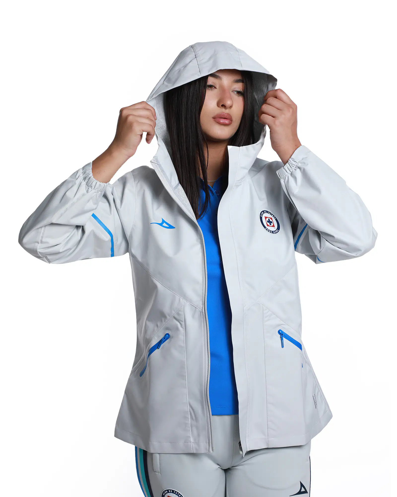CHAMARRA IMPERMEABLE FEM 1ER EQUIPO GRIS - Image 3